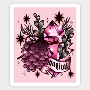 Winter Witch Magical Supplies Sticker